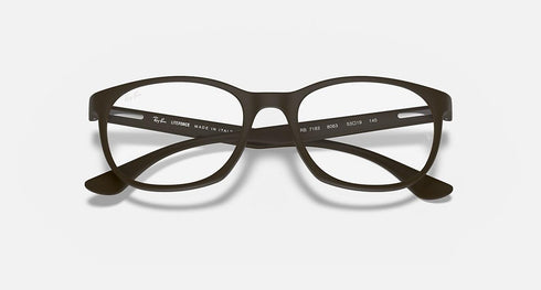RAYBAN Unisex Eyeglasses RX7183-8063 Sand Brown 51-19-145